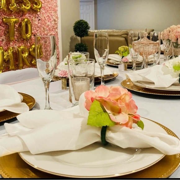 Hydrangea Napkin Rings set of 27 - Picture 7 of 8